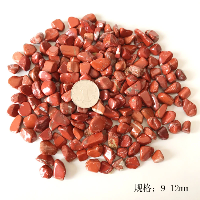 Wholesale 100g 4 Size Natural Red Jasper Crystal Tumbled Stone Gemstone Mineral Chip Quartz Crystals Natural Stones