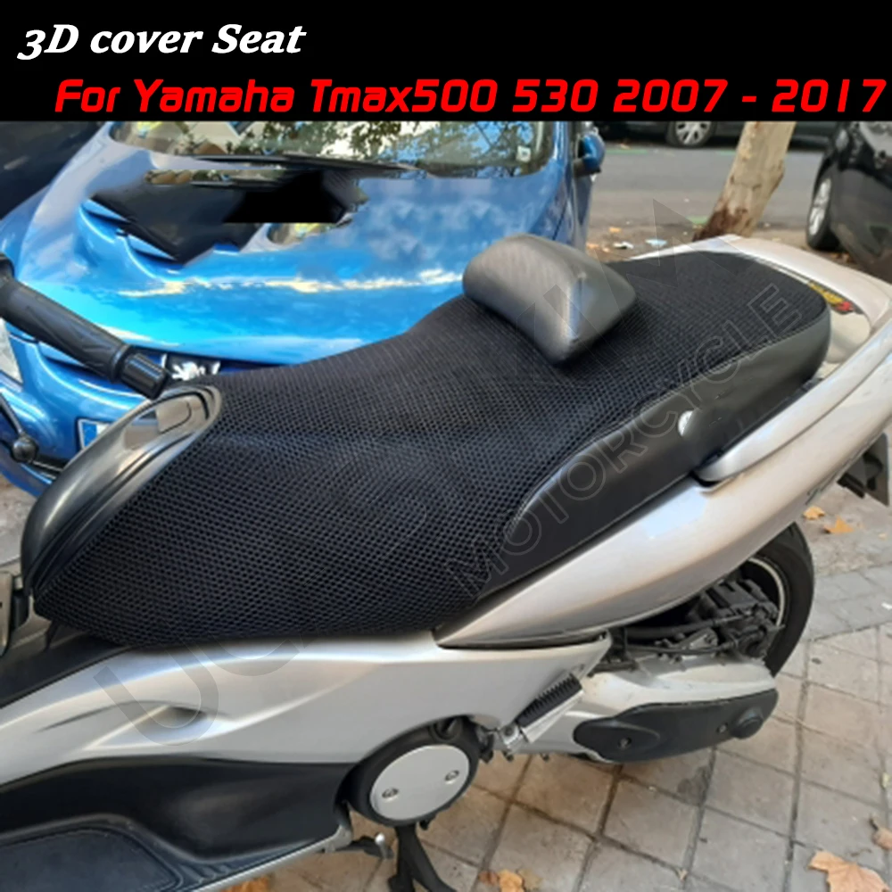 

3d 7mm Sunscreen Cushion Cover t-max Seat Cover Heat Insulation Cushion Cover For Yamaha Tmax500 Tmax530 Tmax 500 530 2001-2007