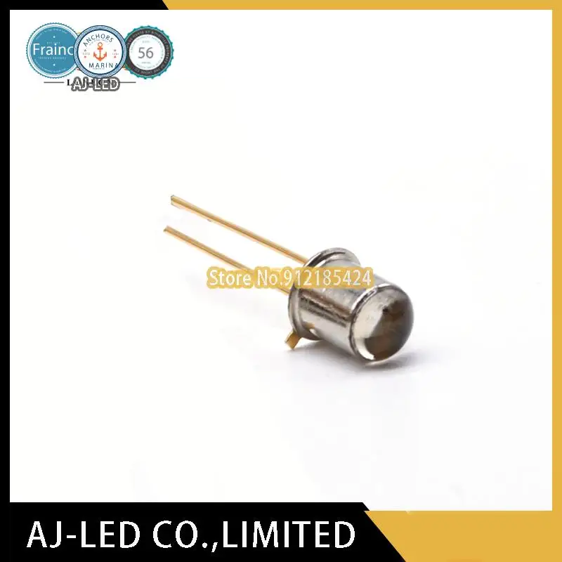 5pcs/lot TLN108 infrared emitting tube 5mm wavelength 940nm angle ±8° gold seal TO-18