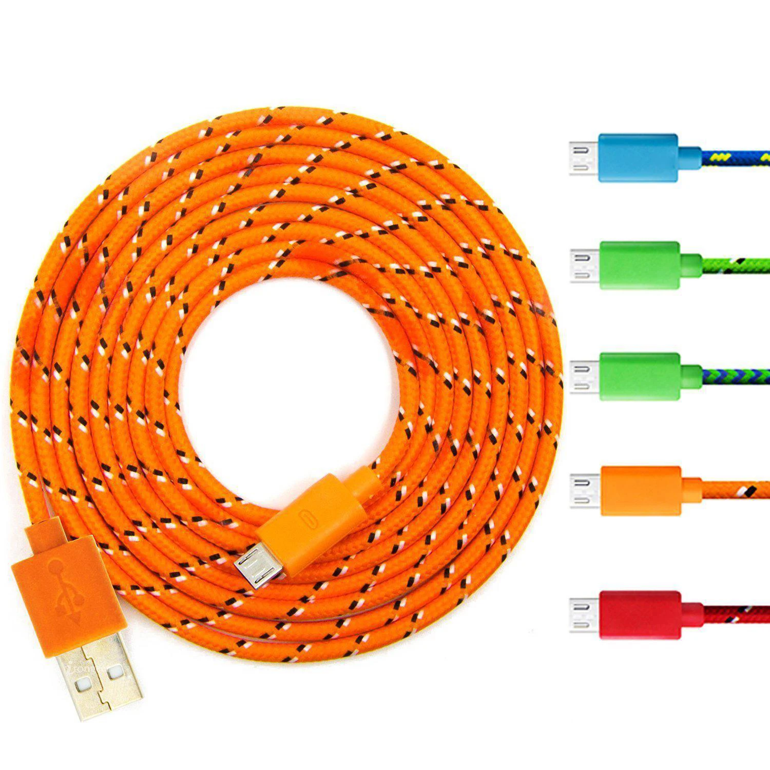 Кабель Micro USB 2 м 3 м 2.4A для быстрой зарядки USB Microusb кабель для передачи данных мобильного телефона для Samsung S6 S7 Huawei HTC Android кабель для планшета