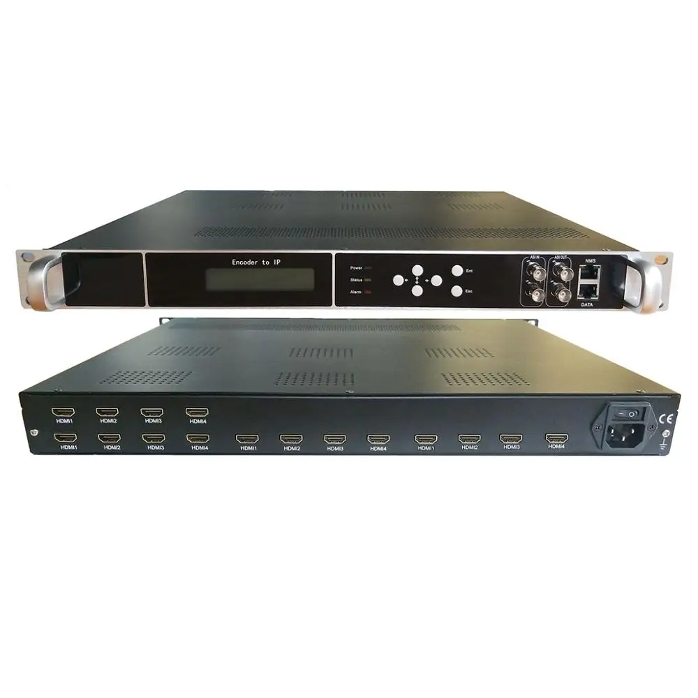 16 channel HDMI to IP ASI Hotel IPTV TV system front-end equipment, cable TV front-end video H265 H264 encoder