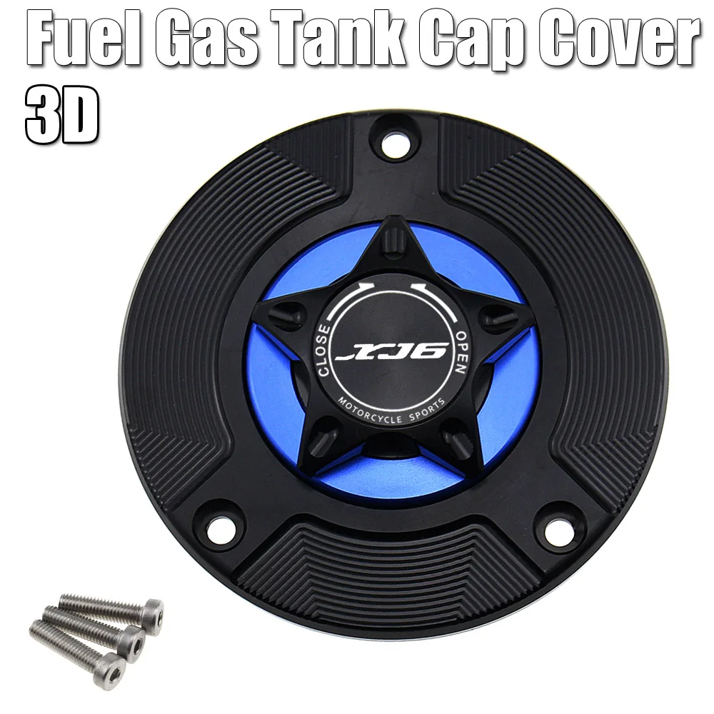 

For YAMAHA XJ6 DIVERSION FZ-6R 2009-2015 FZ6 N/S 2004-2009 CNC Aluminum Keyless Motorcycle Accessories Fuel Gas Tank Cap Cover