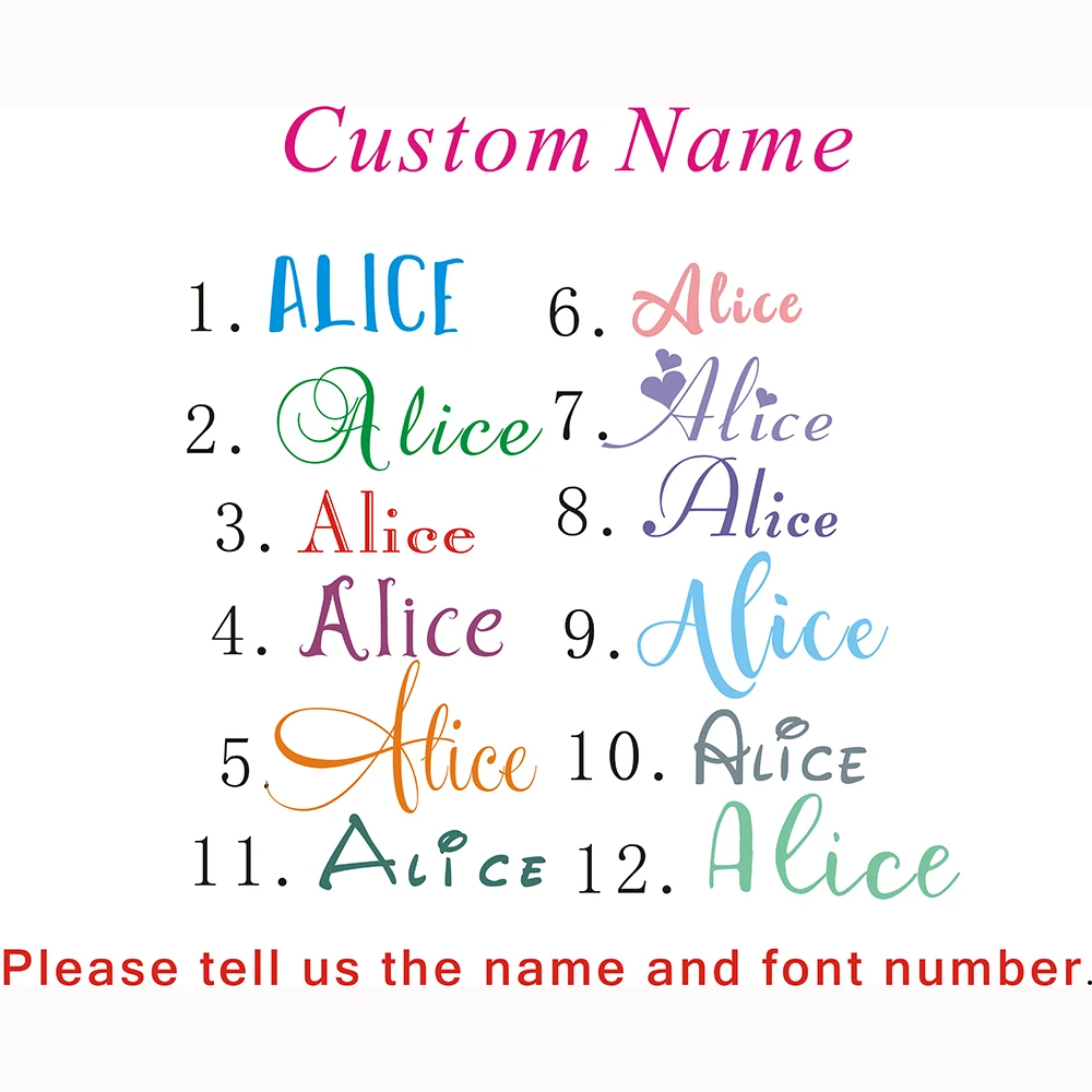 Custom Name Unicorn Wall Sticker Home Decor DIY Vinyl decal Personalised Nursery Art Kid Baby Bedroom Decoration Decals Y103