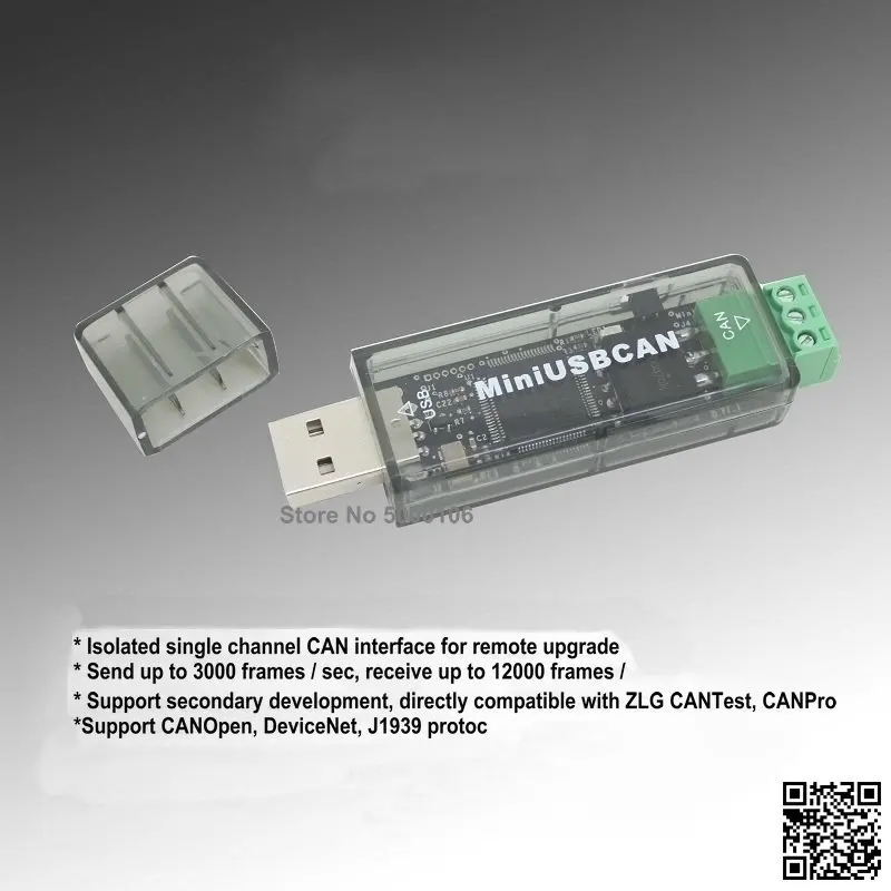 MINI-USBCAN CAN Analyzer Compatible with ZLG Support for Secondary Development CANopen