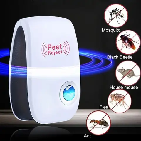 1Pcs 해충 퇴치 초음파 마우스 바퀴벌레 Repeller 장치 곤충 쥐 거미 모기 살인자 해충 방제 가정용 해충