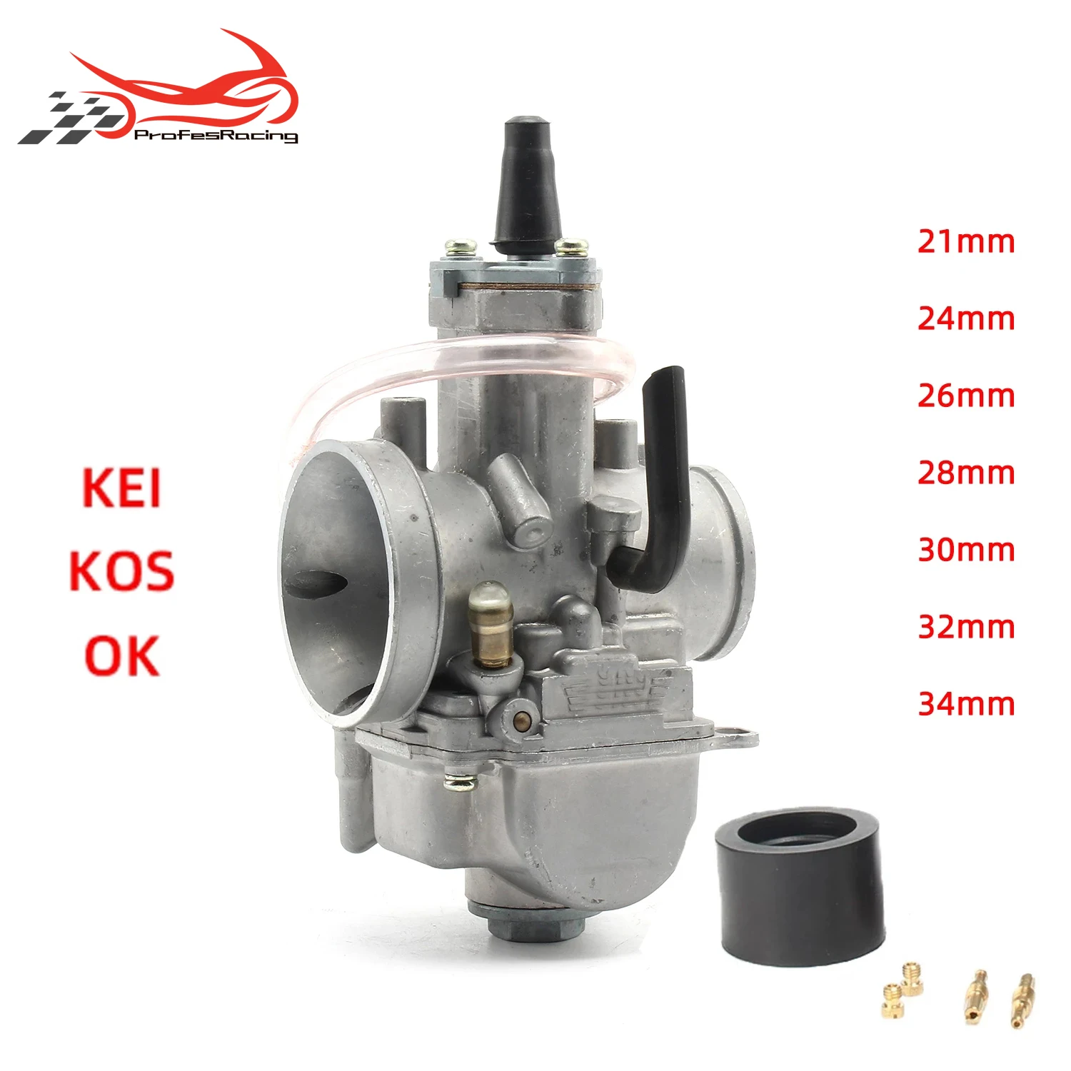 Universal 2T 4TCarburetor Koso OKO Motorcycle Carburador PWK 21 24 26 28 30 32 34mm With Power Jet For Racing Moto