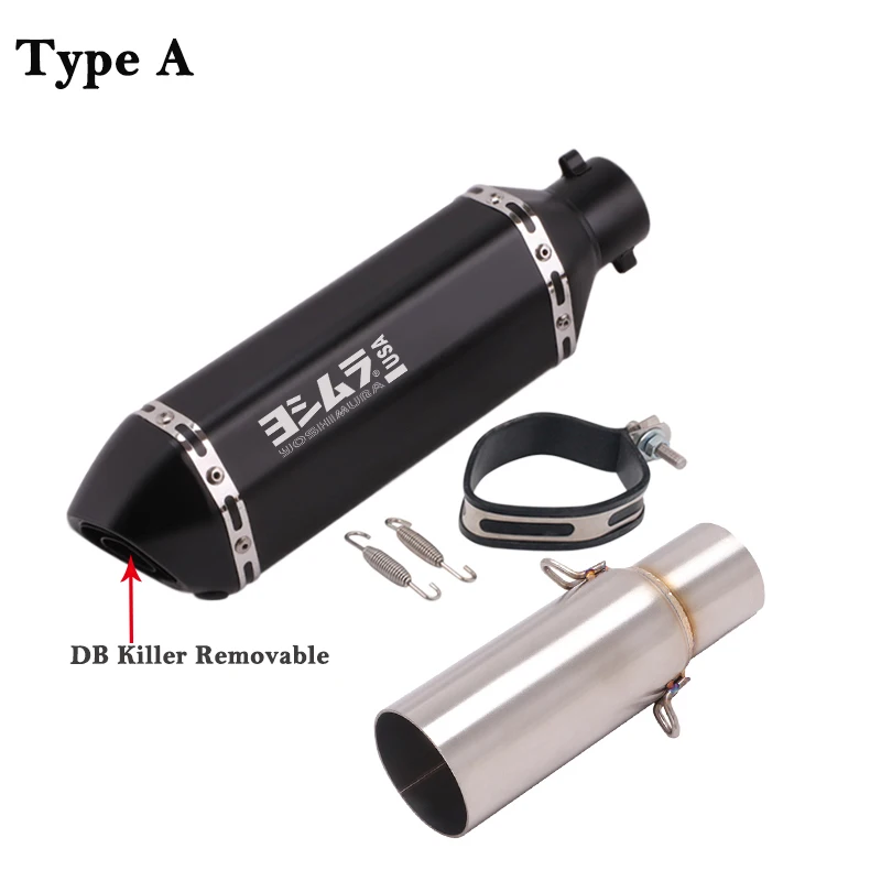 Motorcycle Exhaust Escape Silencer For Piaggio BEVERLY 125 300 MP3 125 250 300 LT X10 2008-2016 Mid Link Pipe Muffler DB Killer