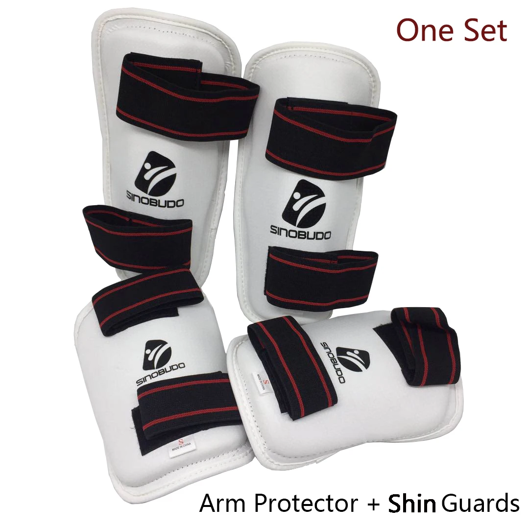 2020 Adults Kids Taekwondo Chest Arm Leg Protector Set WTF Palm Gloves Taekwondo Helmet MMA Body ProtectGuard Sparring Equipment