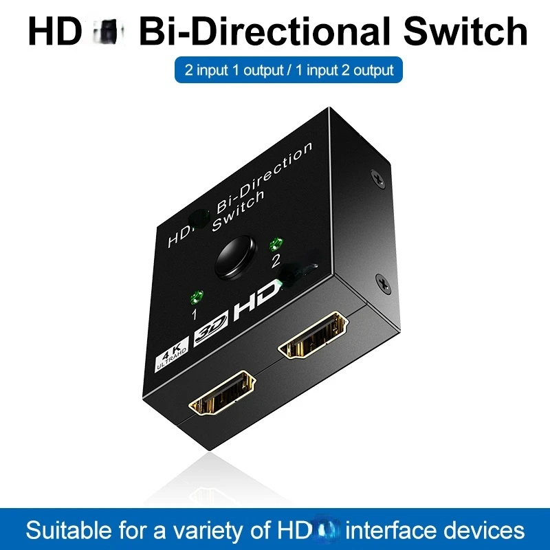 HDMI-kompatibel switcher mit zwei eingänge und einem ausgang unterstützt 4K bidirektionale split screen switcher 1 punkt 2