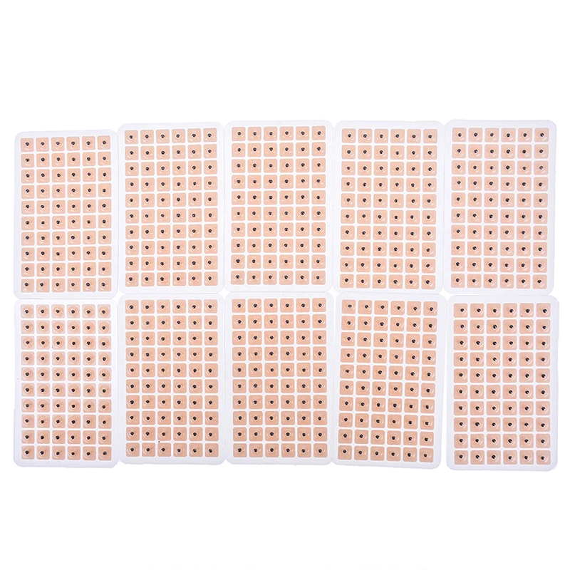 600Pcs Acupuncture Needle Ear Vaccaria Relaxation Ear Press Auricular Massage Paste Stickers