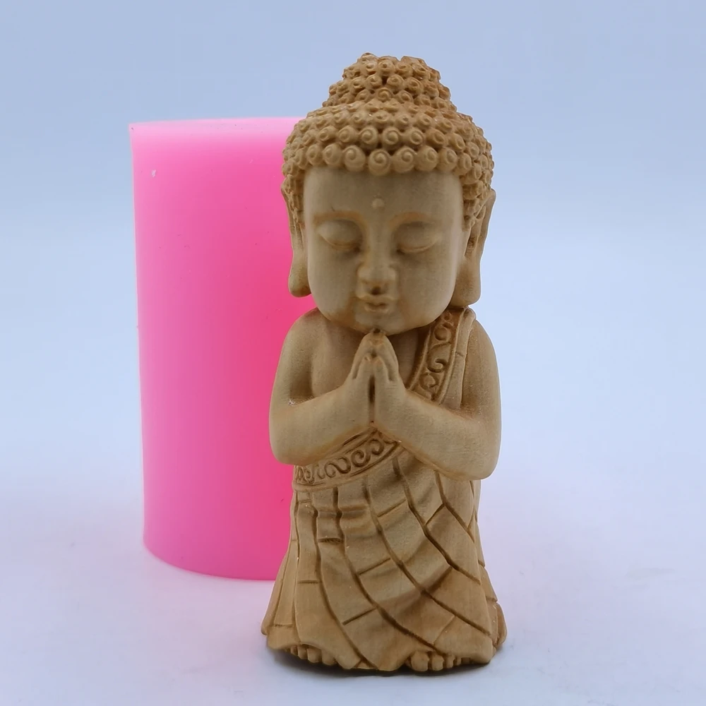 Buddha Silicone Mold for Handcrafted Candle, Wax Melt Mould, Resin Gypsum Craft Molds,