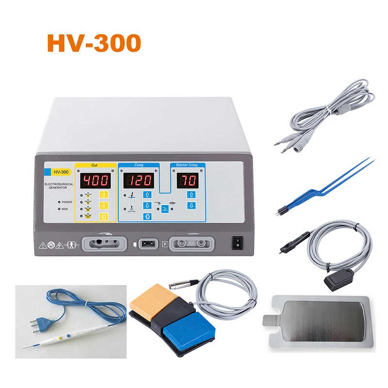 HV-300 400W Cut Coag Cautery Electrobisturi Bipolar Generator Unit