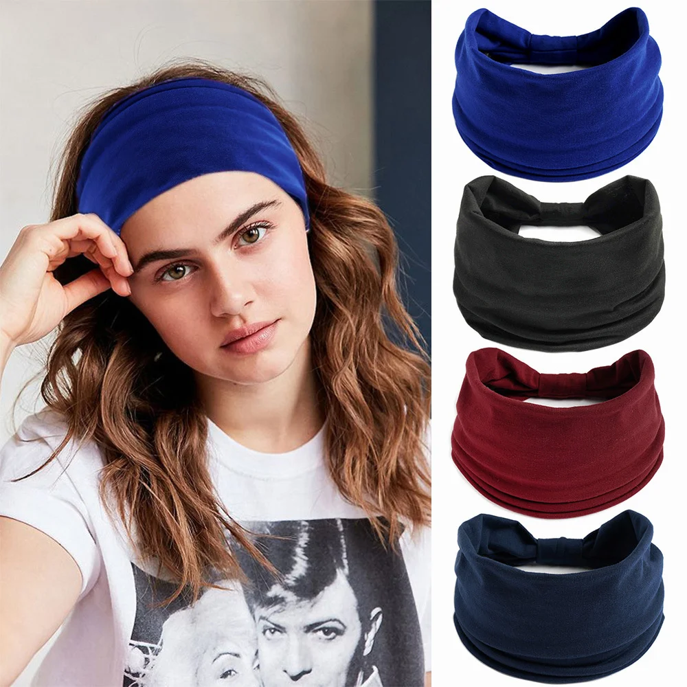 

Wide Stretch Headbands Sport Yoga Gym Headband Hairband Head Bands for Women Elastic Head Wrap Band Bandanas hair accessories