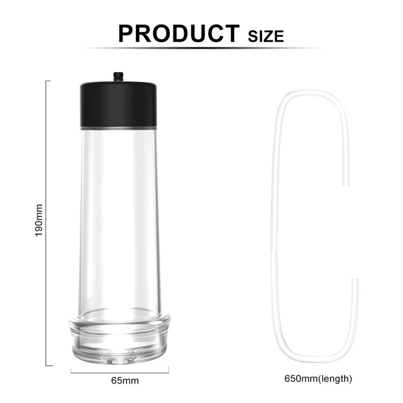 Male Enlargement Device Transparent Dick Enlargement Penis Bigger Growth Extender Enlarged Vacuum Penis Pump Sex Toys For Men 18