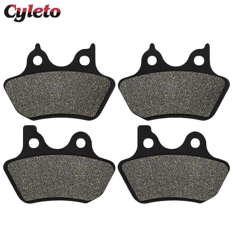 Motorcycle Front Rear Brake Pads for Harley XLH883 Sportster Flat Track XLH883R Hugger XL 883 XL53C XL 1200 XL1200C Custom 00-03