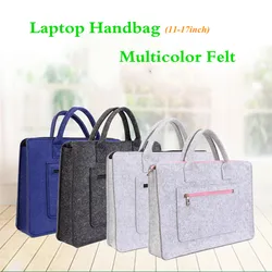 Fashion Solid Laptop Sleeve Pets Bags 17.3inch With Handle For Macbook Pro Dell Acer Lady 14