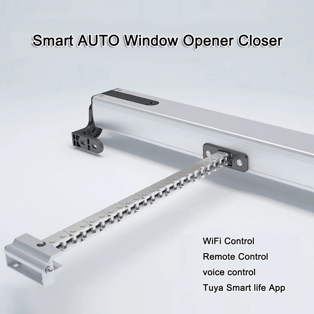 A-OK Electric Window Opener, 4 Wires Motor, Smart Controlled by Your Wired Controller Google/ Amazon alexa etc.