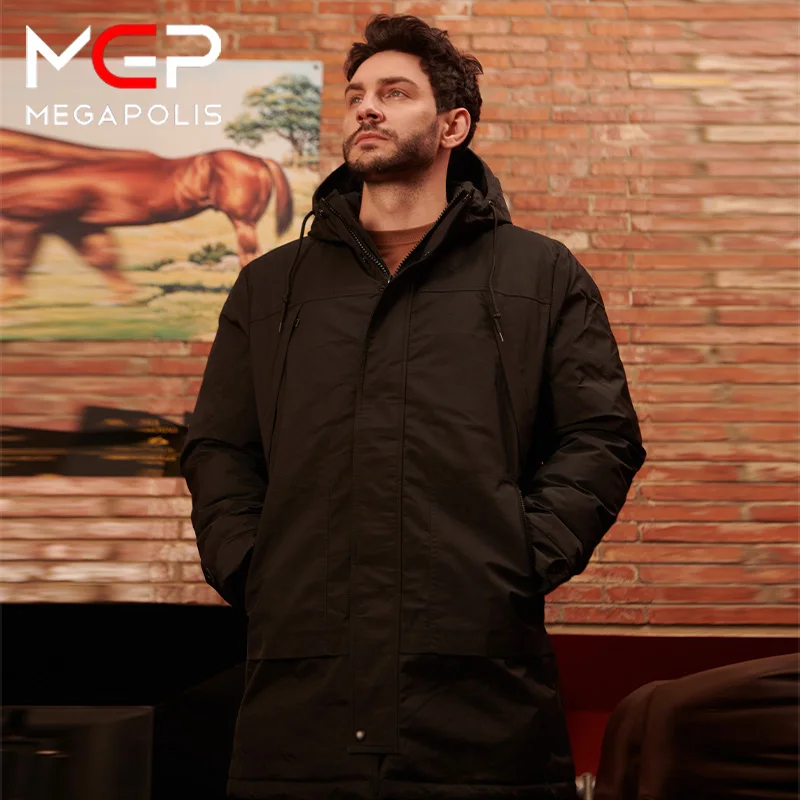 MGP Chaqueta de invierno para hombre y mujer, abrigo masculino semilargo que mantiene el calor, 2021