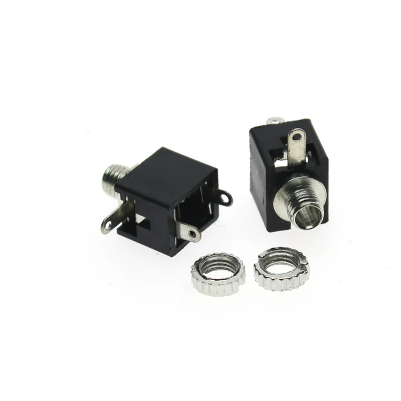 10Pcs PJ201M 2.5mm Female Audio Connector 3 Pin DIP Headphone Jack Socket Mono Channel PJ-201M