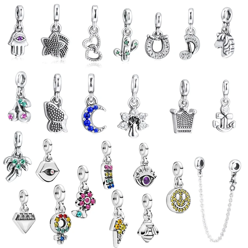 

25 Designs Fashion Me Style Small Hole Charm Beads for Me Collection Charms Bracelets Women Silver 925 Jewelry DIY Making Dangle