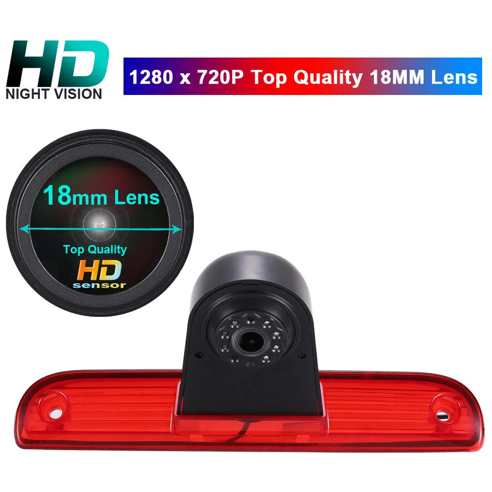 

18mm HD lens car camera for Peugeot Boxter Citroen Jumper Fiat Ducato X250 X290 2006 Centre High Mount Stop Lamp Parking Light