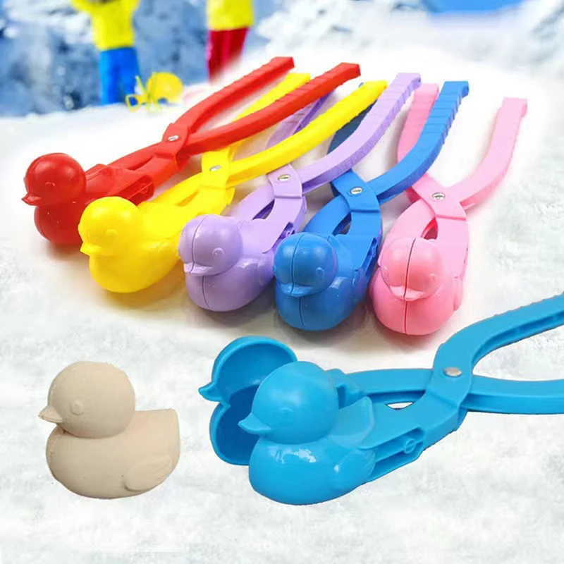 Winter Snowball Maker Clip Kids Outdoor Snow Ball Toys Fight Duck Snowman Clip For Children Kids New