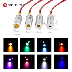 Fuente de luz Led DC12V 1W, 7 colores, Bombilla emisor LED con Cable de fibra óptica de 5m, uso para coche, hogar, Mini lámpara iluminadora de brillo lateral