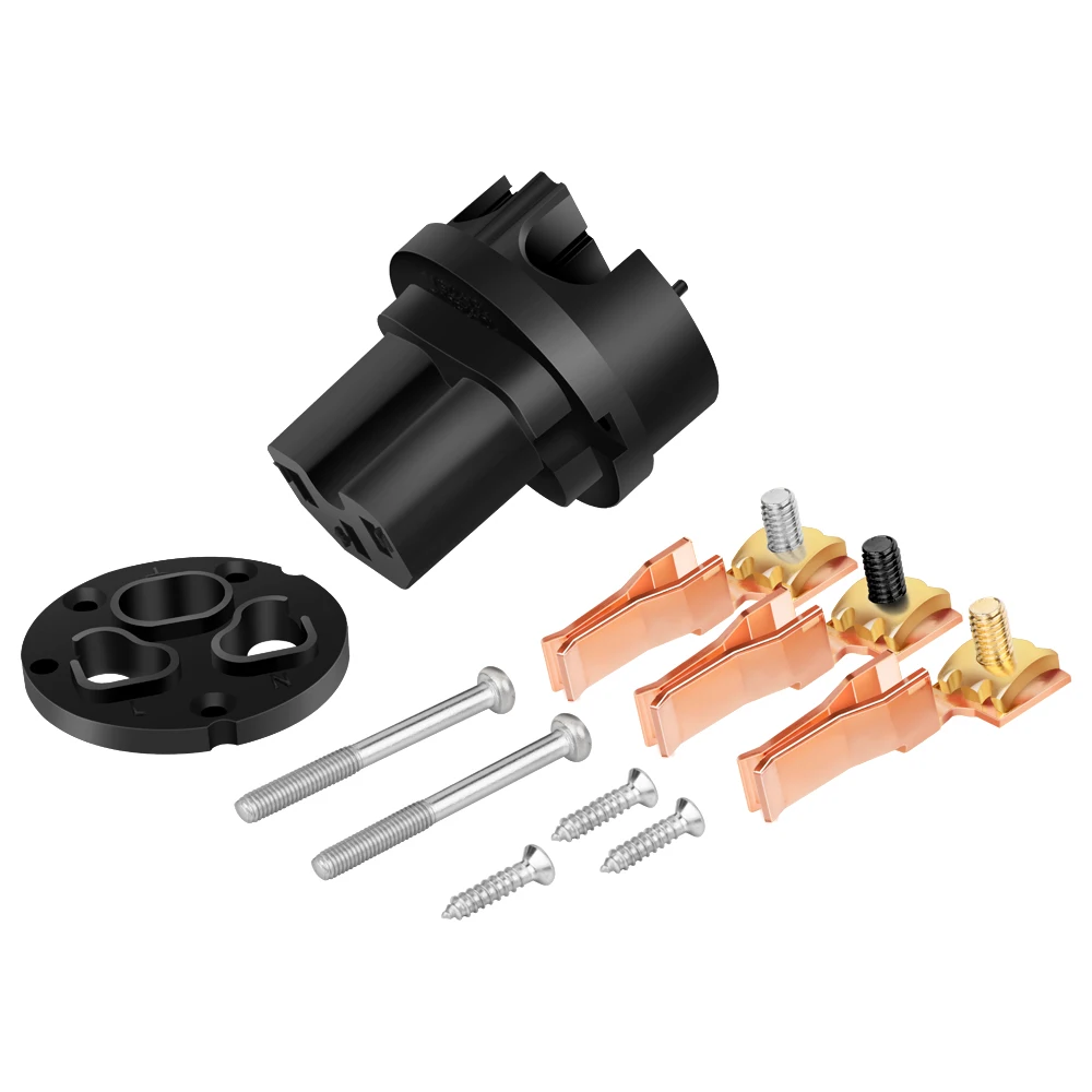 Monosaudio M106/F106 Hifi US-Netzstecker aus 99,998 % rotem Kupfer, amerikanischer Standard-Elektrobuchse und IEC-Anschluss, Audio-Netzstecker