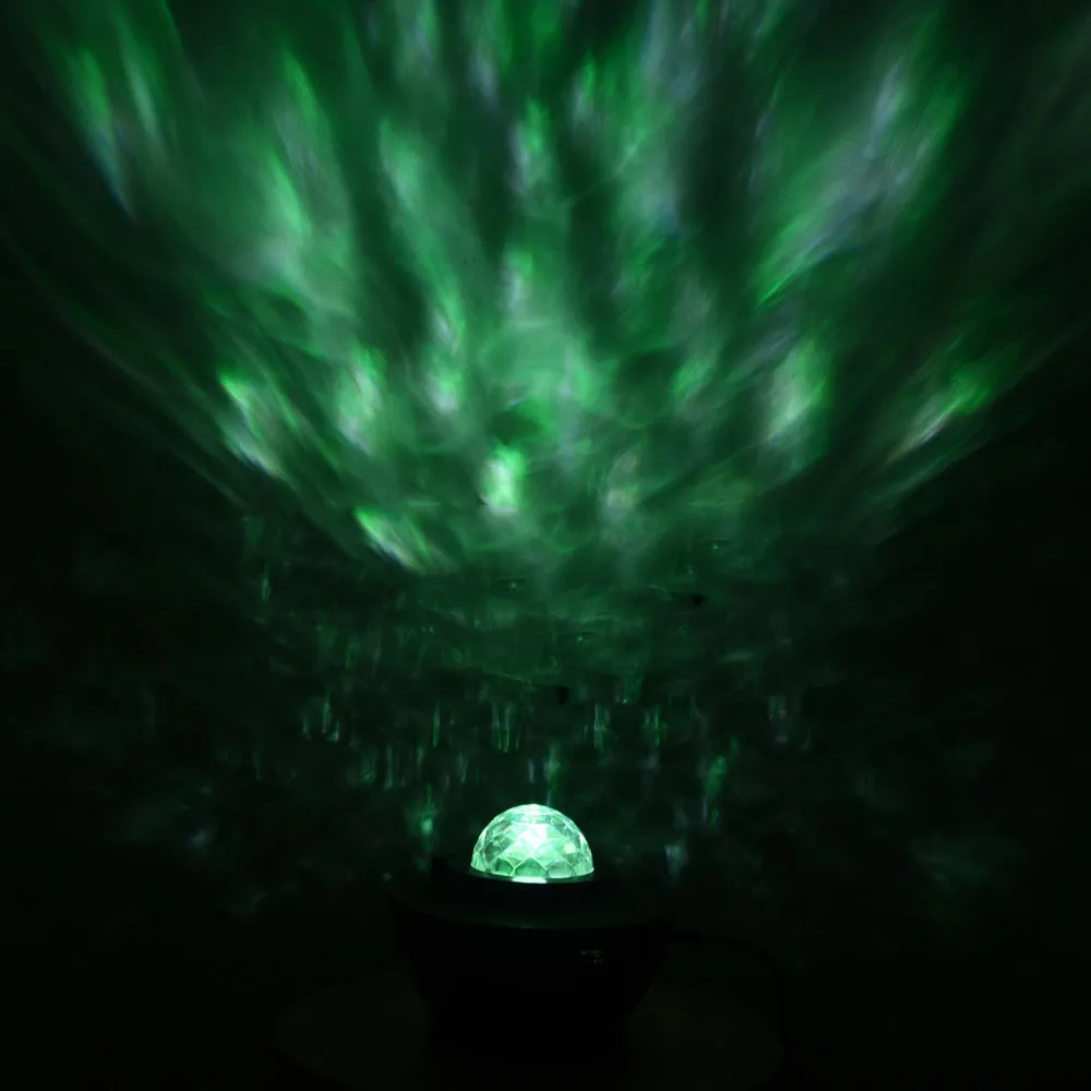 DC5V Laser Star Projector Light Night Lamp 2-in-1 Twilight Star Ocean Wave Bluetooth Speaker Voice Control Multifunction