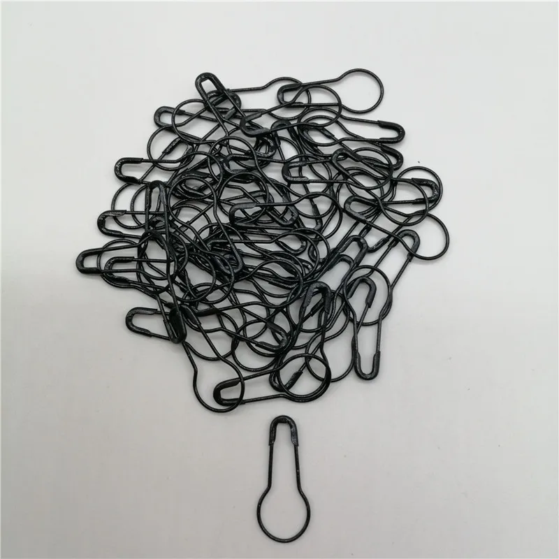 500pcs/Lot Gourd Shape Safety Pins Black Calabash Pin Label Accessories Marker Tag Hangtag Garment Pins DIY Clothing Accessories