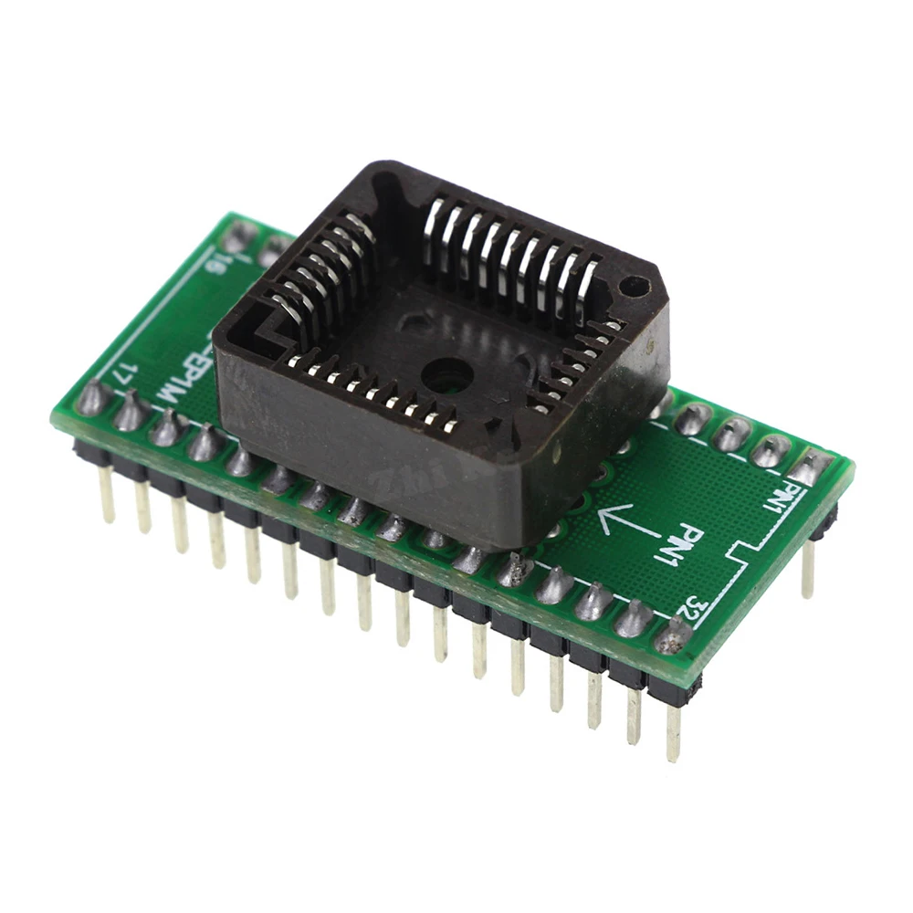 PLCC32 to DIP32 Programmer Adapter IC Socket Converter Programming seat Plcc32 To Dip32 USB Programmer Chip Socket Module