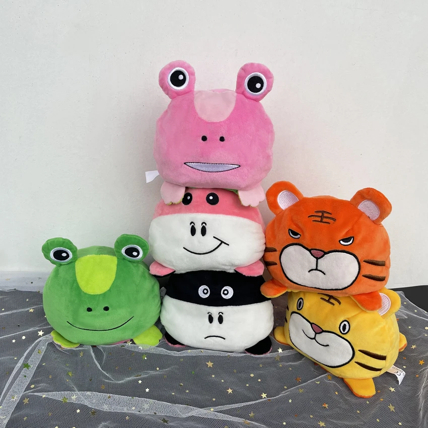 

Новинка, плюшевая мягкая игрушка-раскладушка, домашние аксессуары в виде животных, милая кукла-животное, детские подарки, детский спутник, плюшевая игрушка