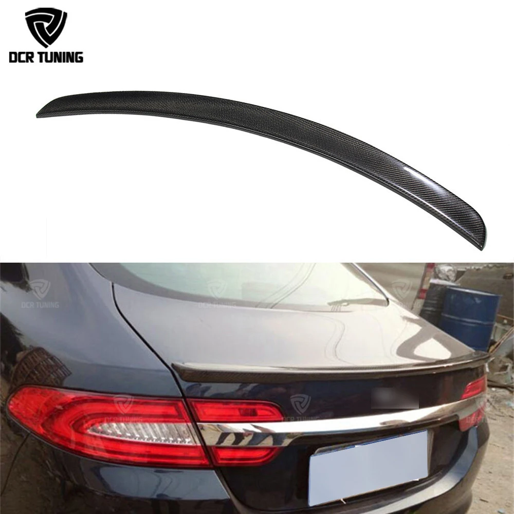 Carbon Fiber Car Rear Trunk Spoiler For Jaguar Carbon Spoiler XF X250 XF X260 Carbon Spoiler 2013 2014 2015 car styling 