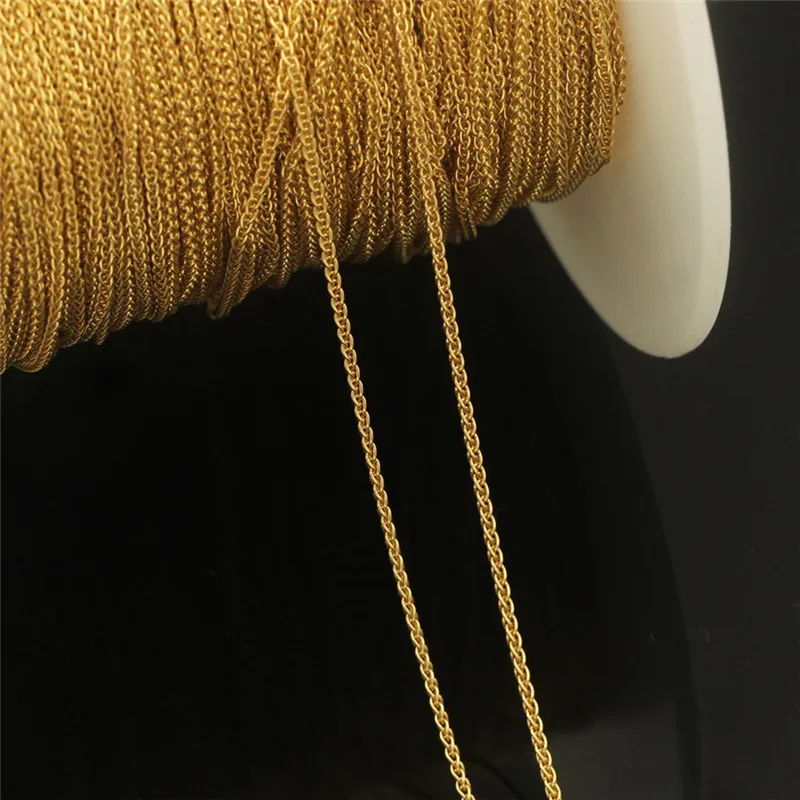 Chaîne en or véritable 14K 1MM, collier, bijoux en or minimaliste, bijoux à faire soi-même