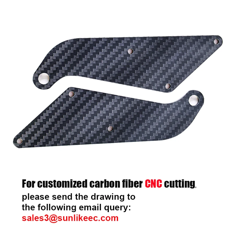 Customized Carbon Fiber CNC Cutting Plate Service DIY Carbon Fiber Sheet Plate CNC Machining Precision Carving