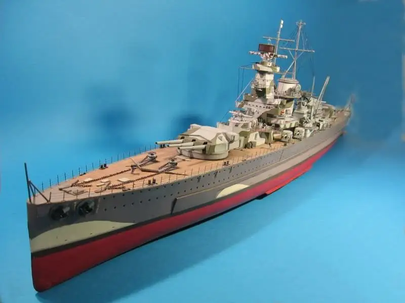 1:200 Scale German Cruiser Admiral Graf Spee DIY Handcraft Paper Model Kit Puzzles Handmade Toy DIY