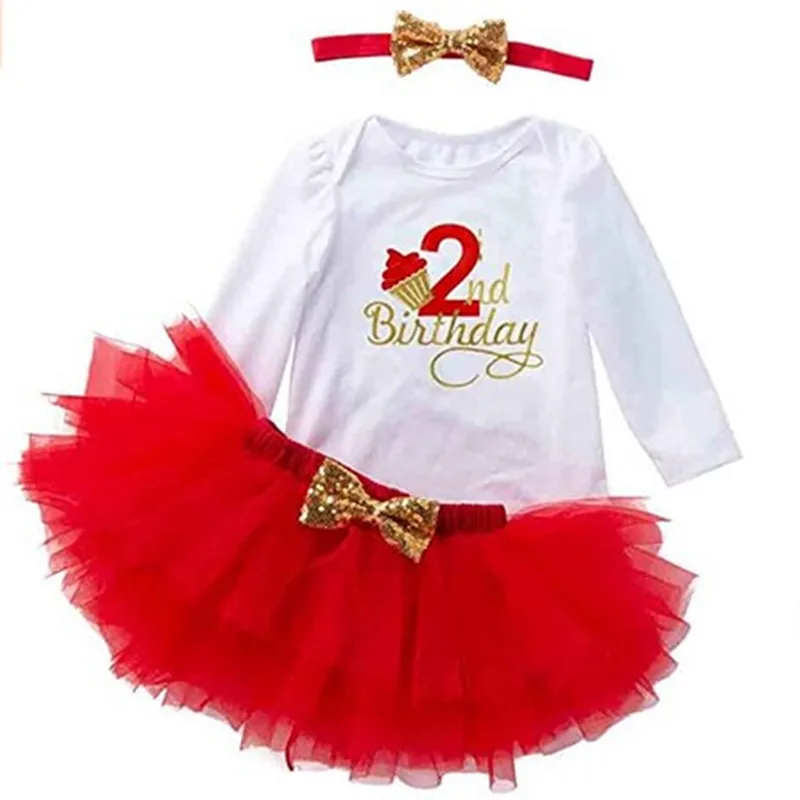 Baby Girl Dress 2nd Birthday Dress 2 Years Baby Girl Clothes Long Sleeve Baby Girl Party Clothes Princess Outfit