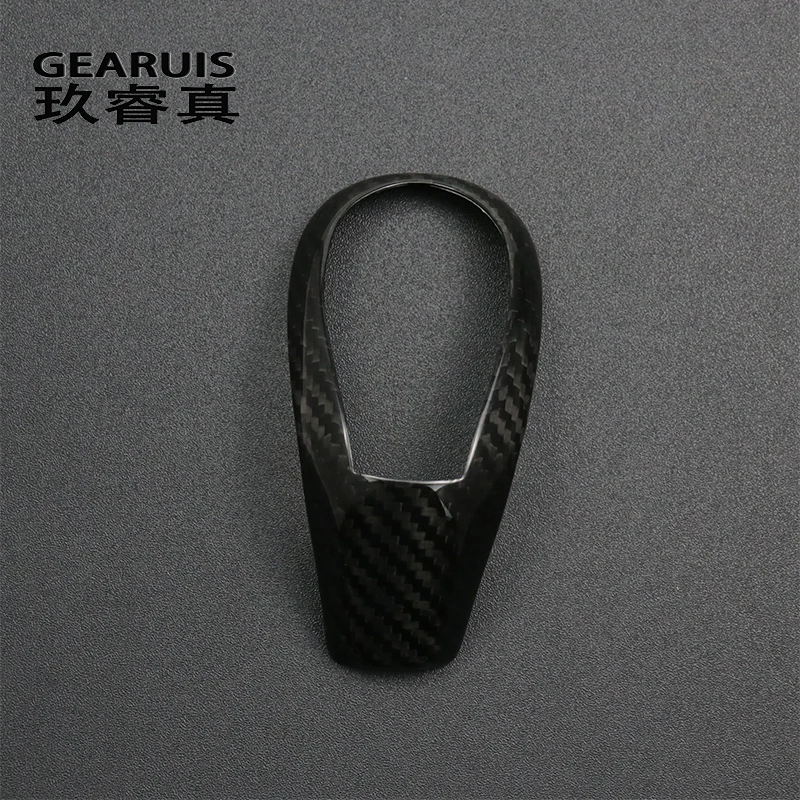 Car Styling for volvo S60 XC60 V60 V40 S80 carbon fiber gear stick gear set gear handle Cover Stickers Interior Auto Accessories