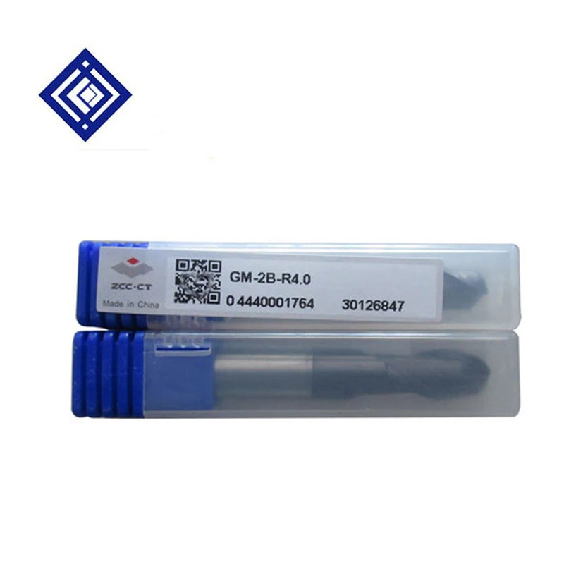 GM-2B-R2.5 R3.0 R3.5 R4.0 R4.5 Baja Tungsten Karbida Akhir Pabrik Bola Hidung Akhir Pabrik dengan Batang Lurus