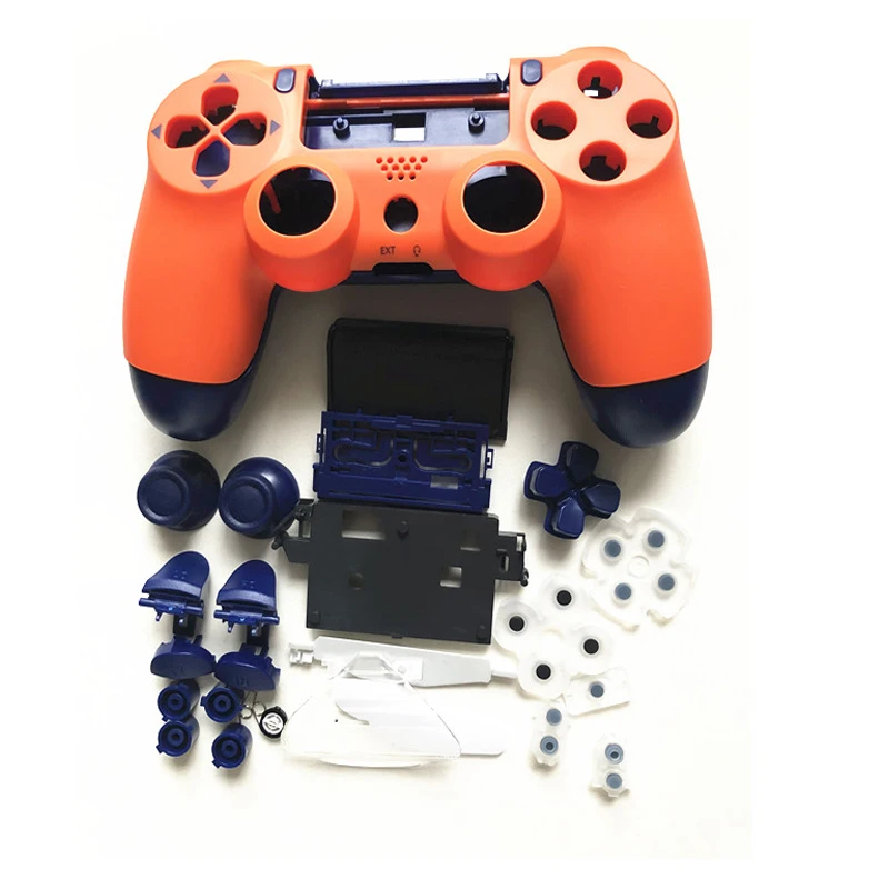 Game Controller Full Housing Case Shell Buttons Replacement Set For PS4 Pro JDS 055 JDM-050 JDM-055 Mod Kit DIY Repair Cover