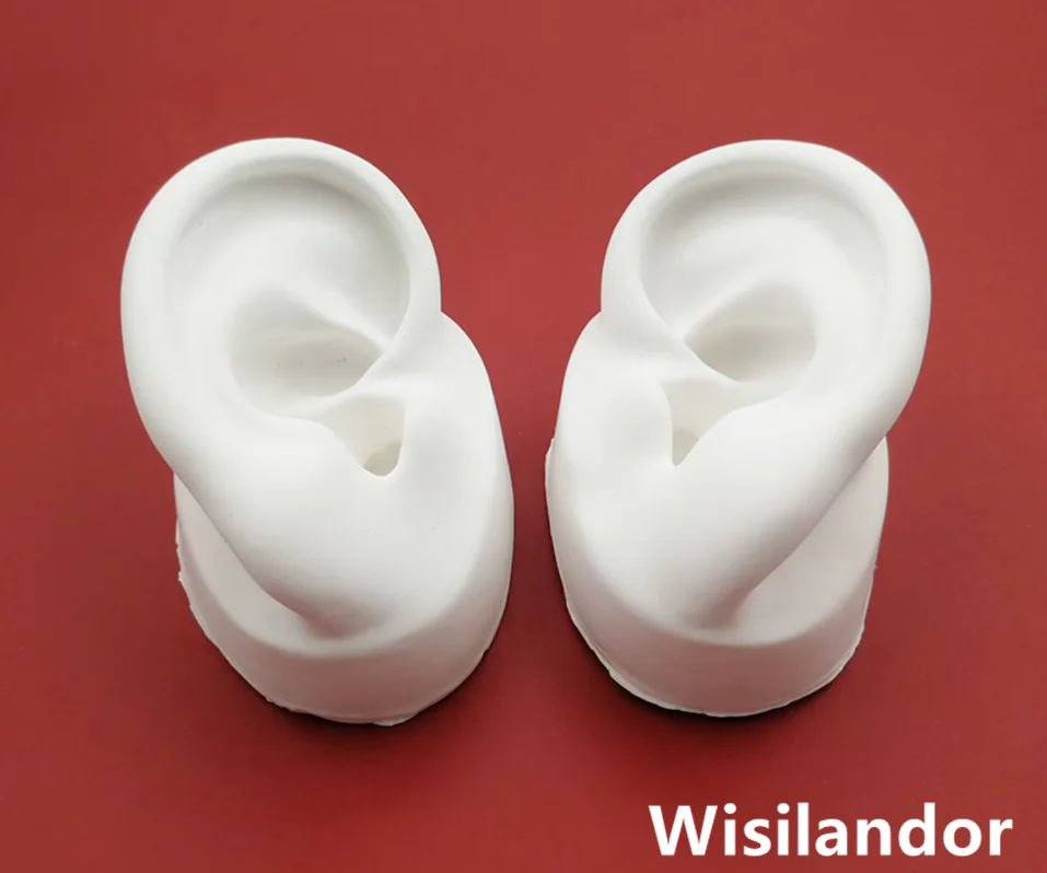 1 Pair 3D Silicone Ear Mold Handmade Clay Soap Making Tool One Pair of Ears Home Decoration