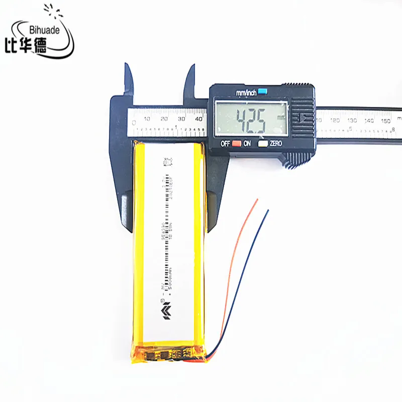 Litrowa bateria energetyczna 3.7V 5000MAH 954390 litowo-polimerowa LiPo akumulator do Mp3 słuchawki PAD DVD kamera bluetooth