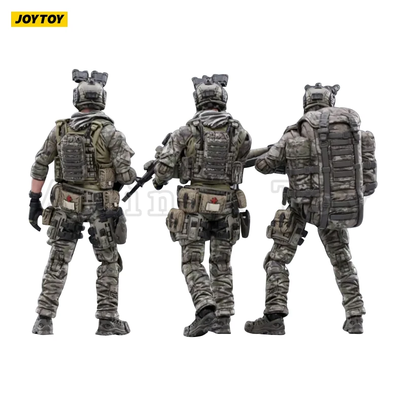 JOYTOY 1/18 Action Figure (3PCS/SET) Hardcore US Navy Seals (Extra Free Weapons) Anime Collection Military Model