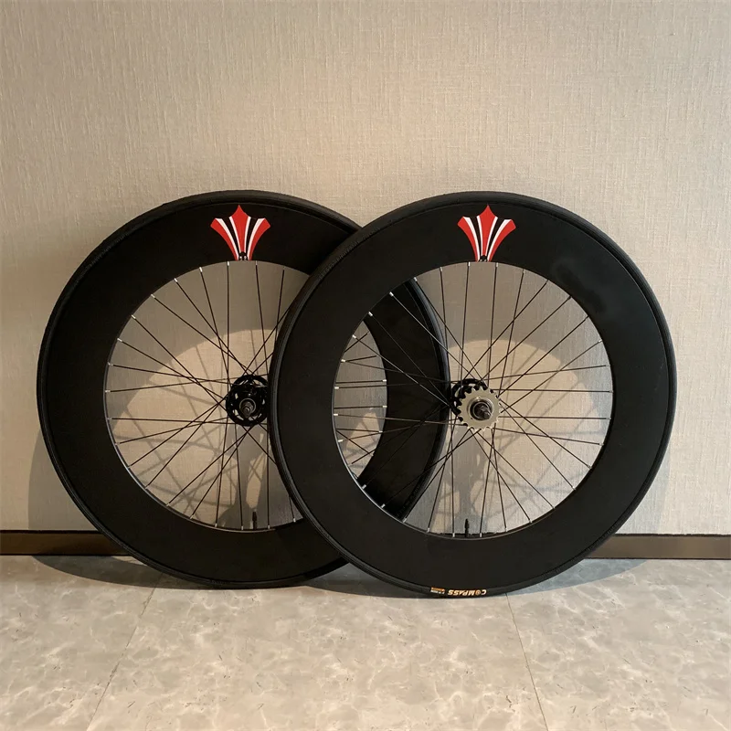 Aluminum Alloy 700c Fixie Bike Wheelset Including Tyre Track Bikes Bicycles Accessories 70mm  90mm Fixed Gear Bicycles Cycles