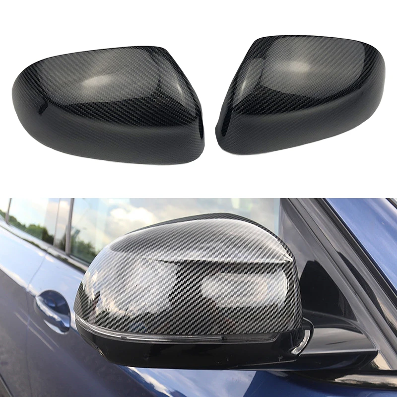 

Fit for BMW X3 G01 X4 G02 X5 G05 X7 G07 2018-2020 Car Door Rear View Mirror Cover Carbon Fiber Rearview Mirror Cover Cap