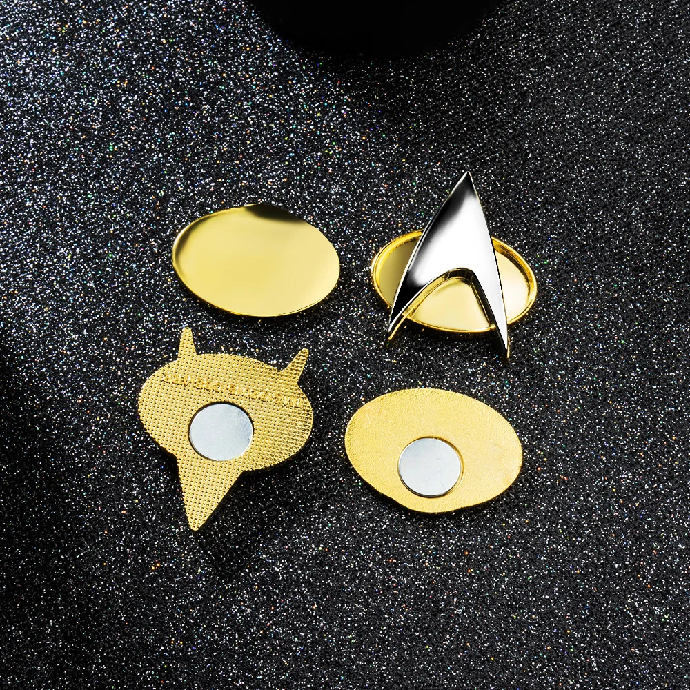 Trek De Volgende Generatie Replica Communicator Badges Cosplay Kostuum Accessoires Broche Halloween Party Props