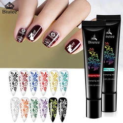 BIUTEE 8ML Stamping Gel Polish Nail Art Manicure Stamping Plate UV Gel Varnish Soak Off Oil Templates Stamp Nail Art Decoration