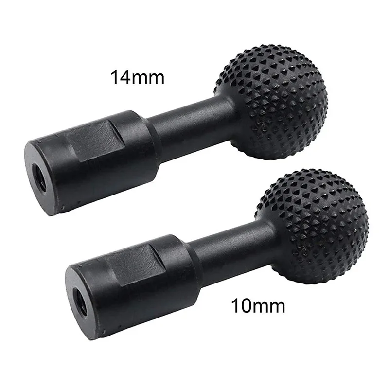 10/14mm bola gouge spindles esféricos em forma de madeira gouge energia escultura acessório para angle groove ferramenta de escultura
