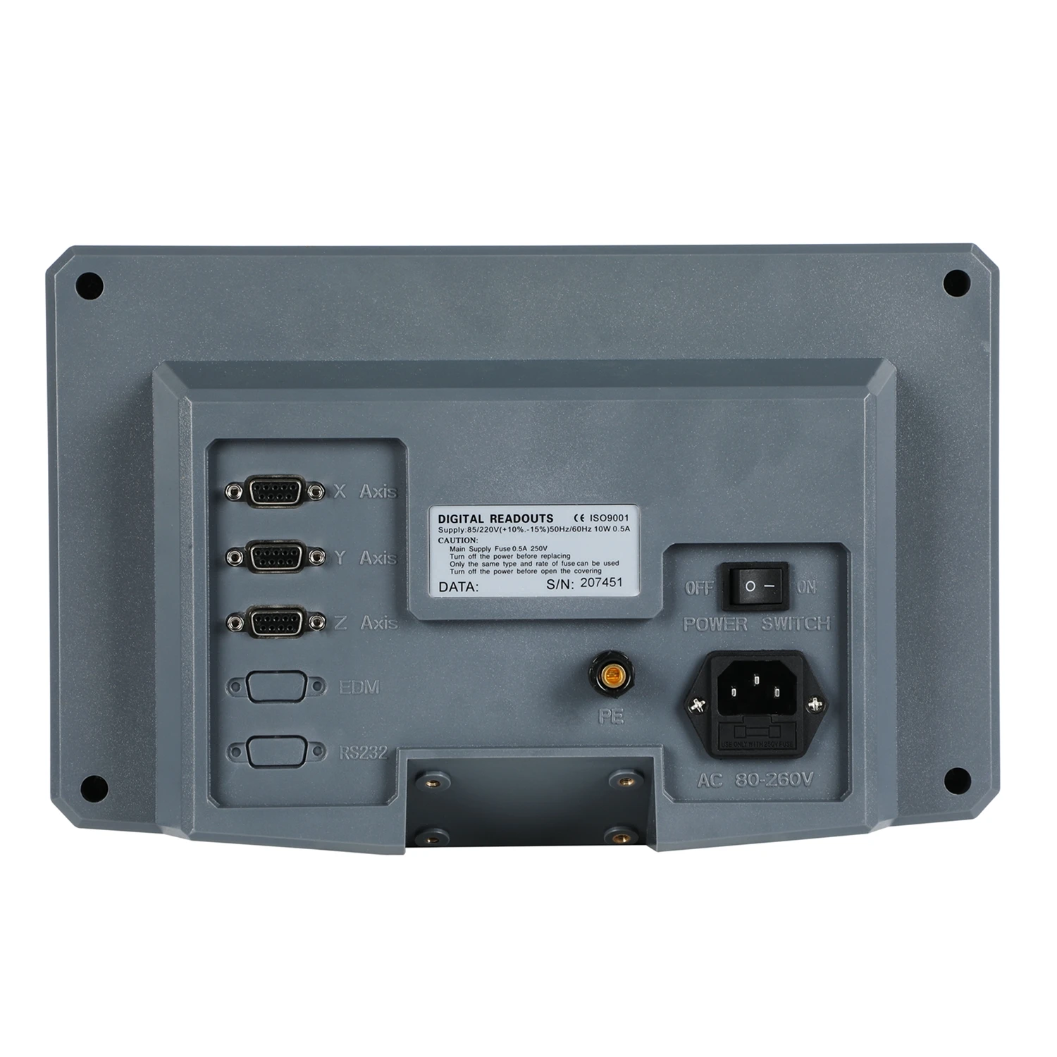 HS800-3 tornio di fresatura multilingue a 3 assi LCD DRO Display di lettura digitale AC110V/220V Display per spostamento scala lineare TTL