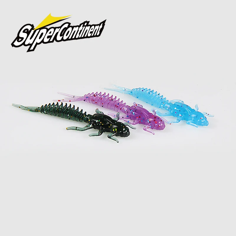 Nimbaits de alcance vinilos silicona larva para pesca en agua dulce